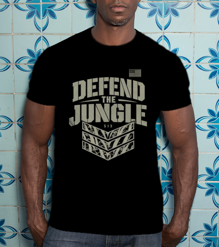 Cincinnati Bengals Defend The Jungle 513 Roar T-Shirt