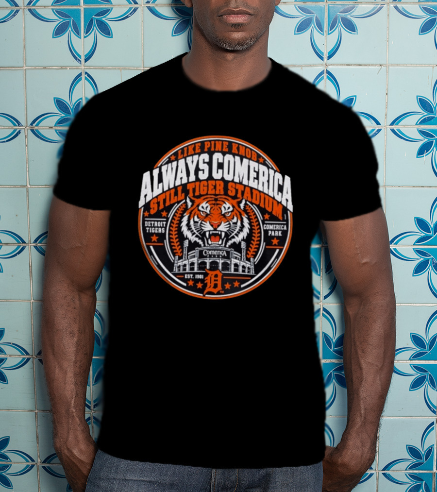 Like Pine Knob Always Comerica Still Tiger Stadium Detroit Tigers Comerica Park T-Shirt