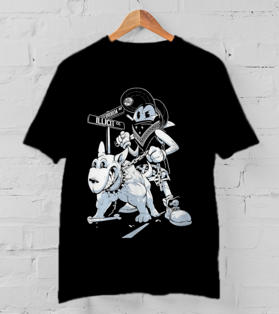 Redrat Illicit Menace Retro Cartoon Adventure T-Shirt