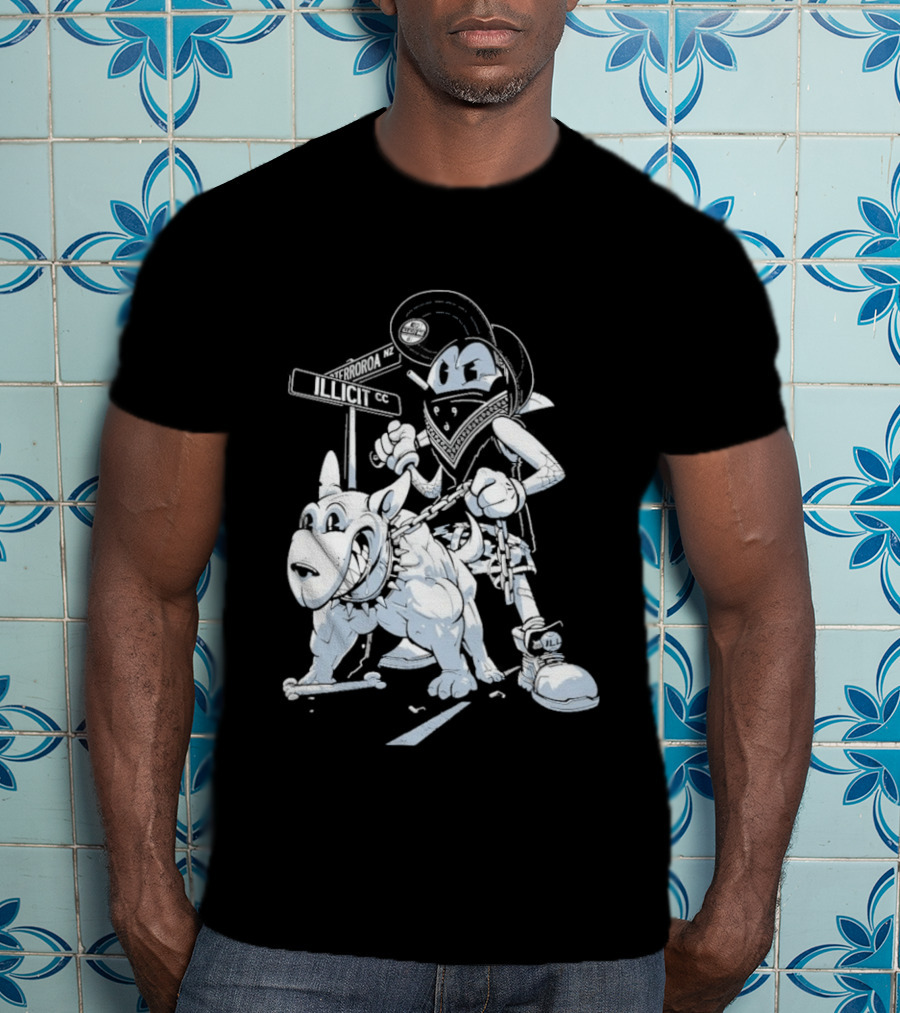 Redrat Illicit Menace Retro Cartoon Adventure T-Shirt