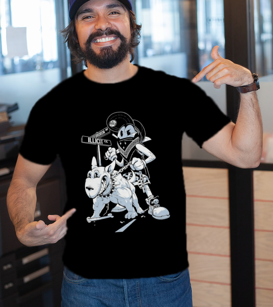 Redrat Illicit Menace Retro Cartoon Adventure T-Shirt