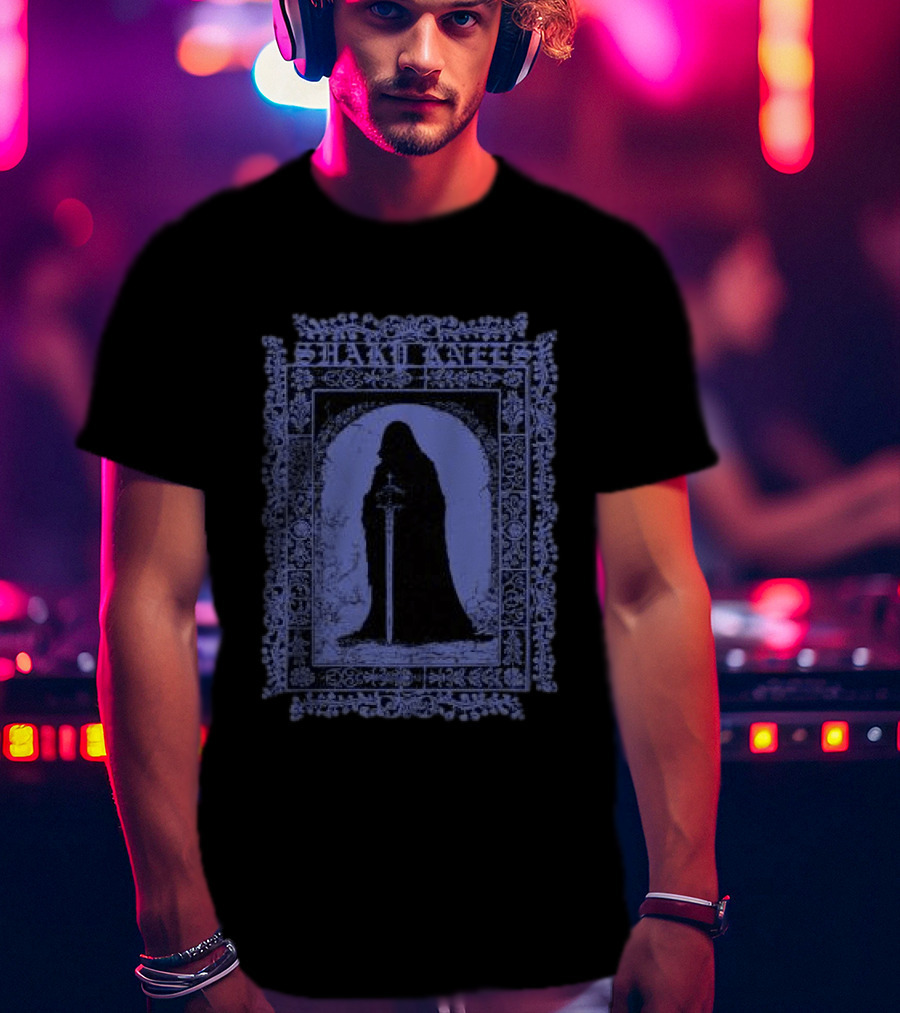 Shaky Knees Festival Store Reaper Lineup Arched Medieval Frame T-Shirt