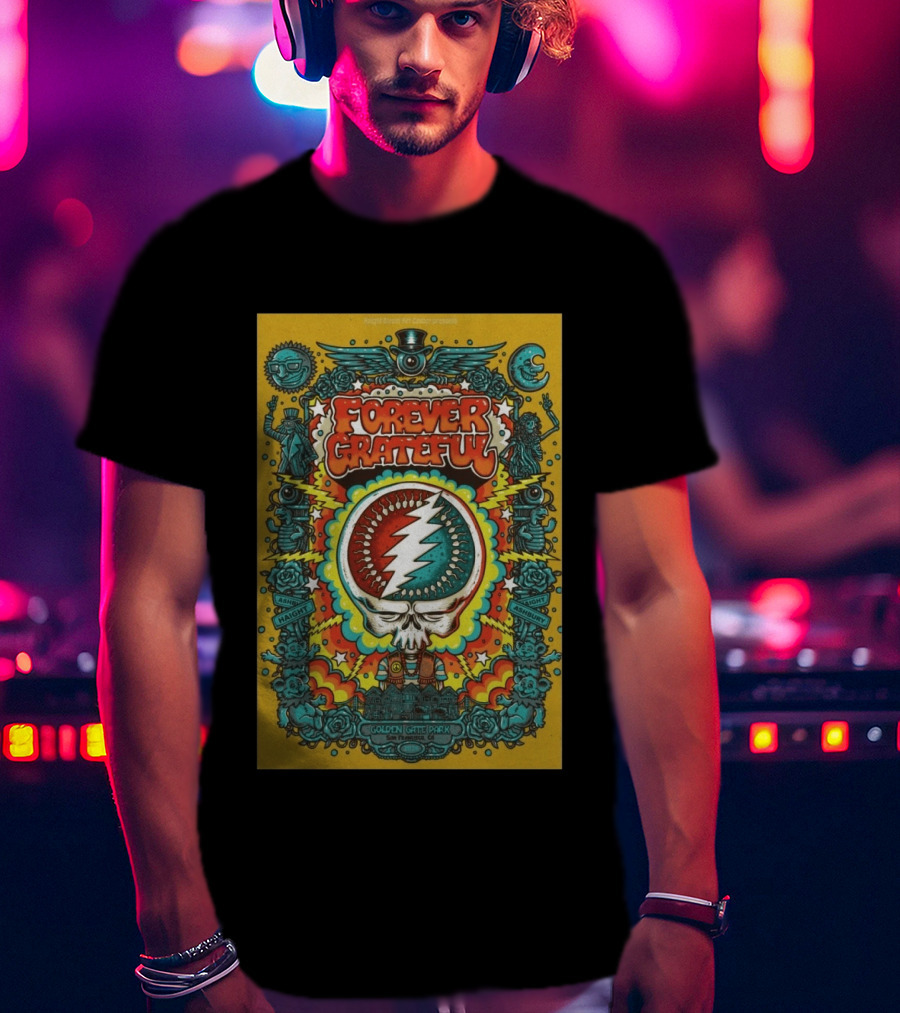 Forever Grateful Golden Gate Park Haight Ashbury San Francisco 2026 T-Shirt