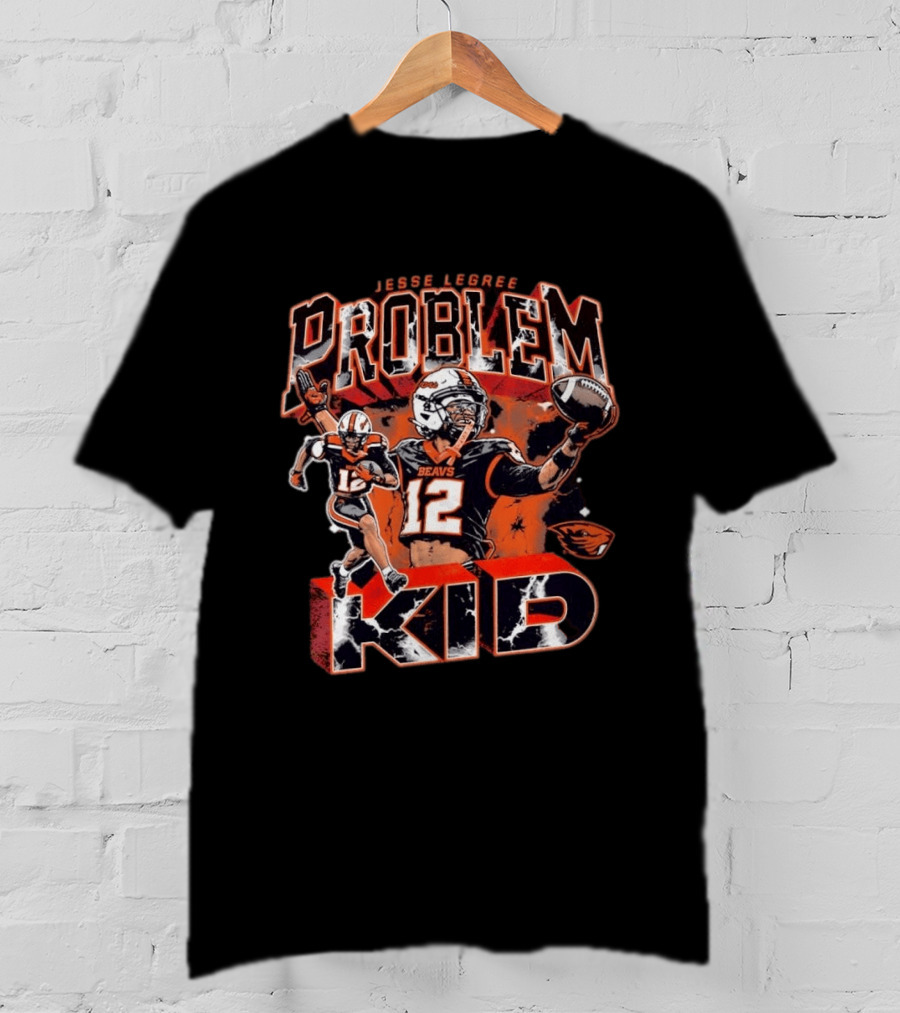 Jesse Legree Problem Kid No 12 Beavs Football Oregon State Beavers T-Shirt