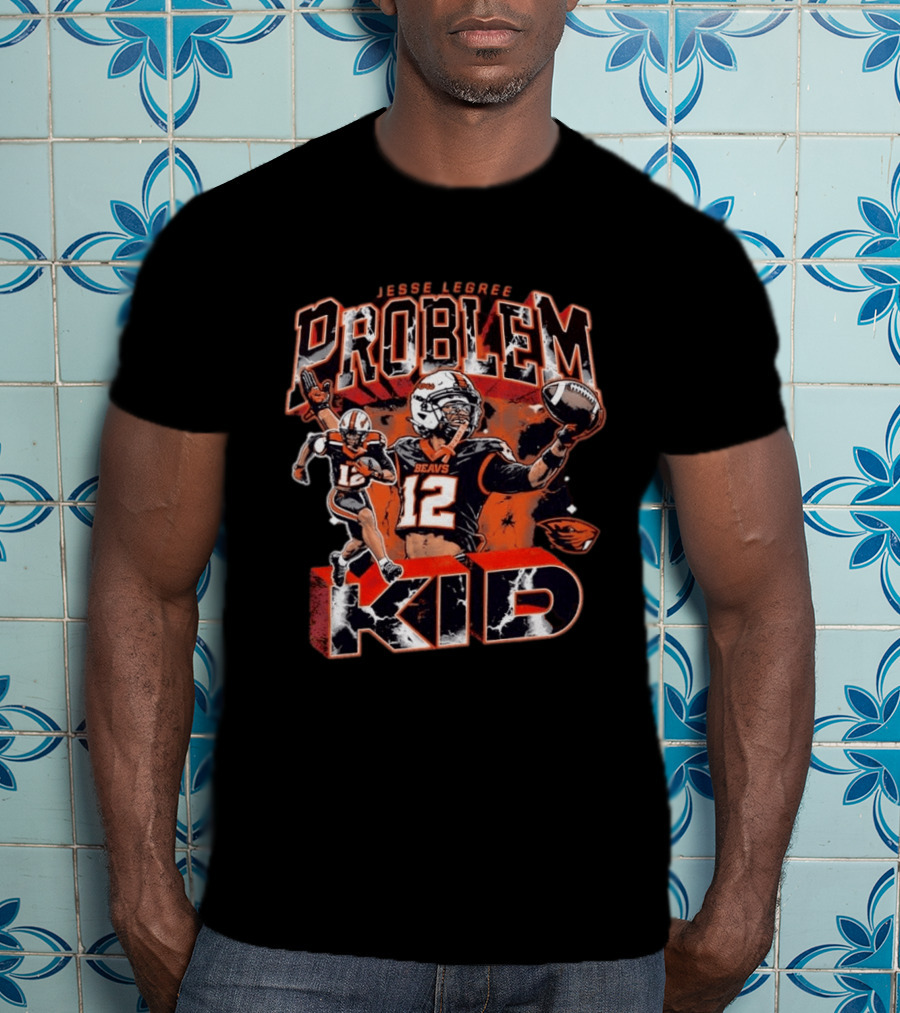 Jesse Legree Problem Kid No 12 Beavs Football Oregon State Beavers T-Shirt