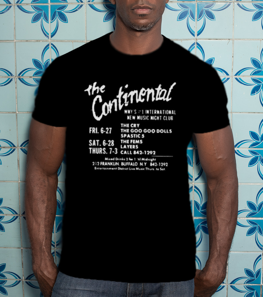 Goo Goo Dolls The Continental NY Performances May 1991 T-Shirt