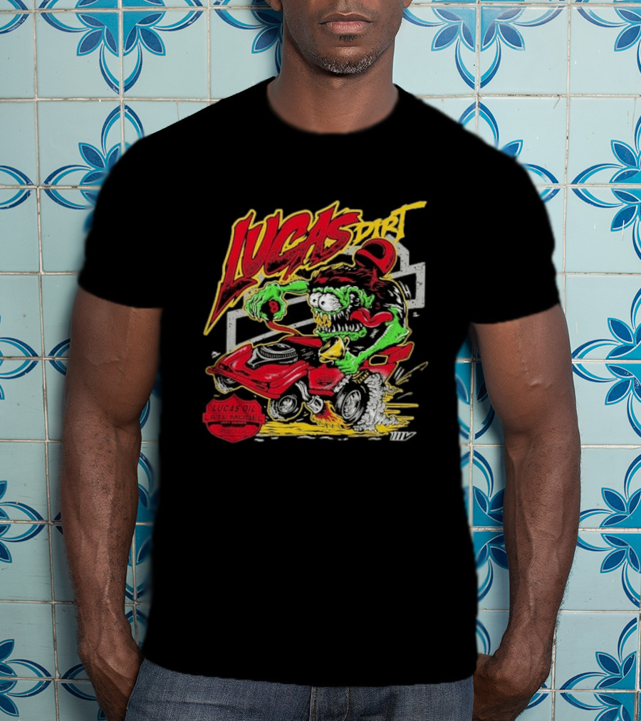 Lucas Dirt Floracing Mad Mark Lucas Oil Late Model T-Shirt