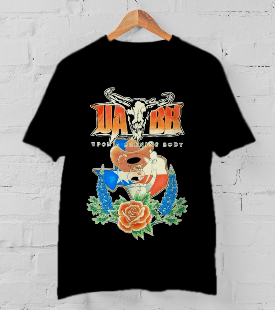 Upon A Burning Body UABB Sandy Texas Flag Animation T-Shirt