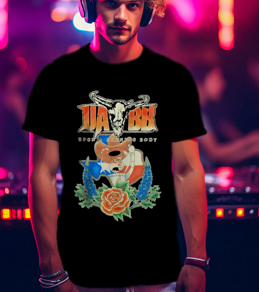 Upon A Burning Body UABB Sandy Texas Flag Animation T-Shirt