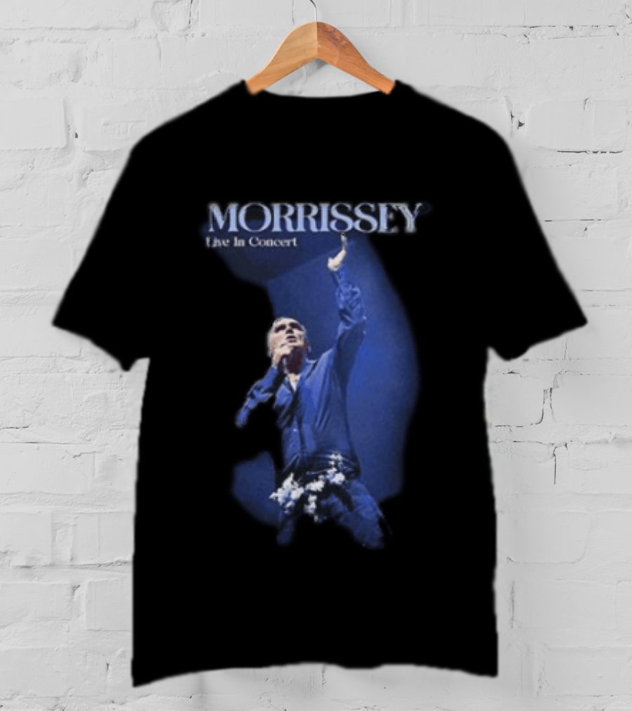 Morrissey Live In Concert World Tour 2026 Performance Image T-Shirt
