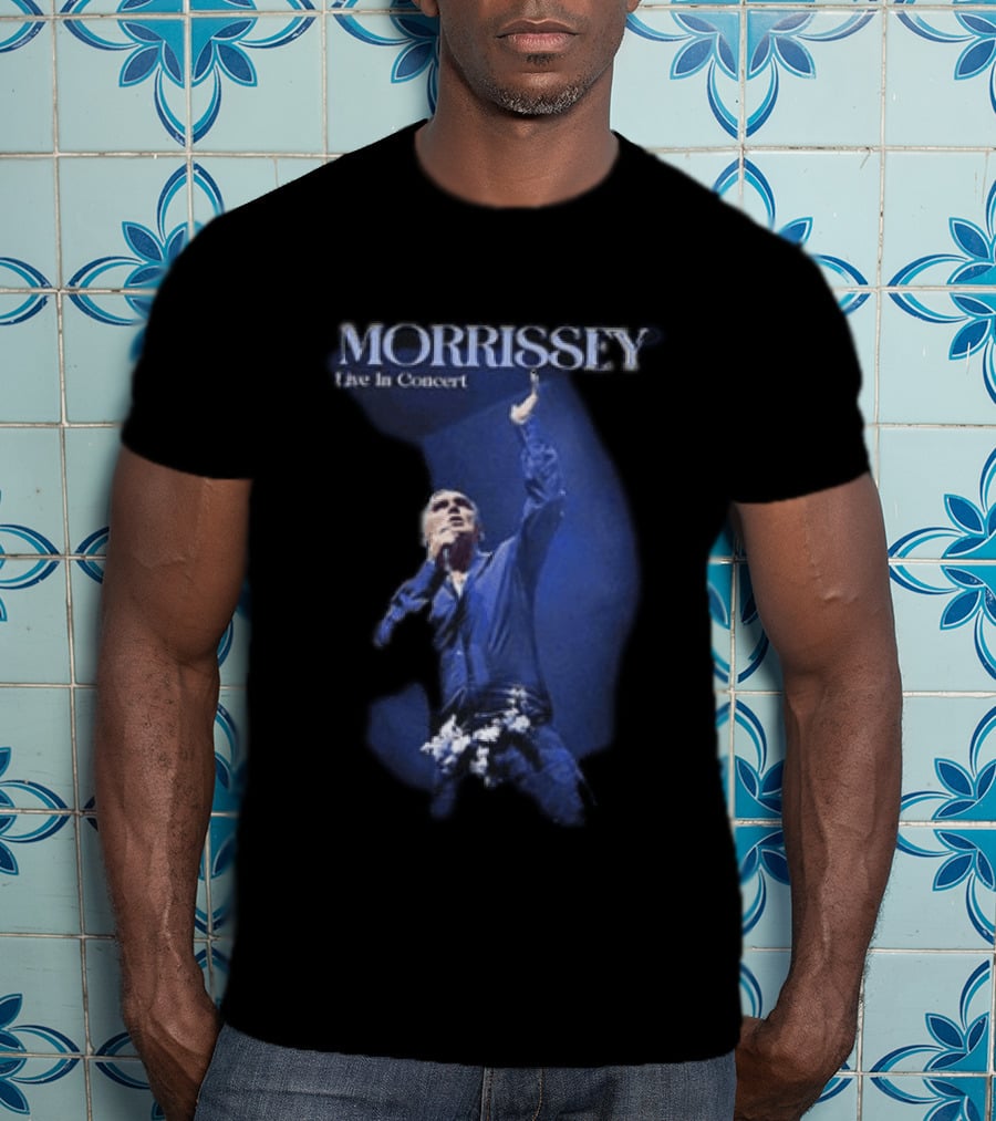 Morrissey Live In Concert World Tour 2026 Performance Image T-Shirt