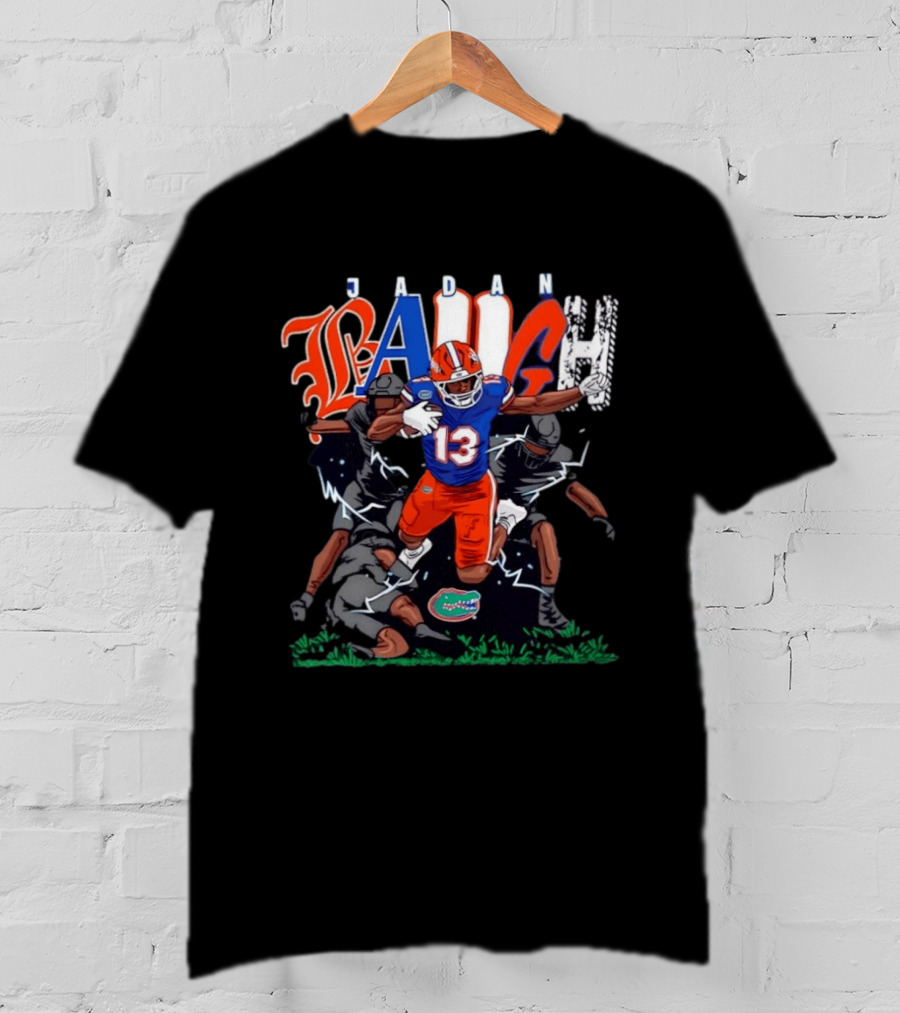 Florida Gators Jadan Baugh No 13 NCAA Football Caricature T-Shirt