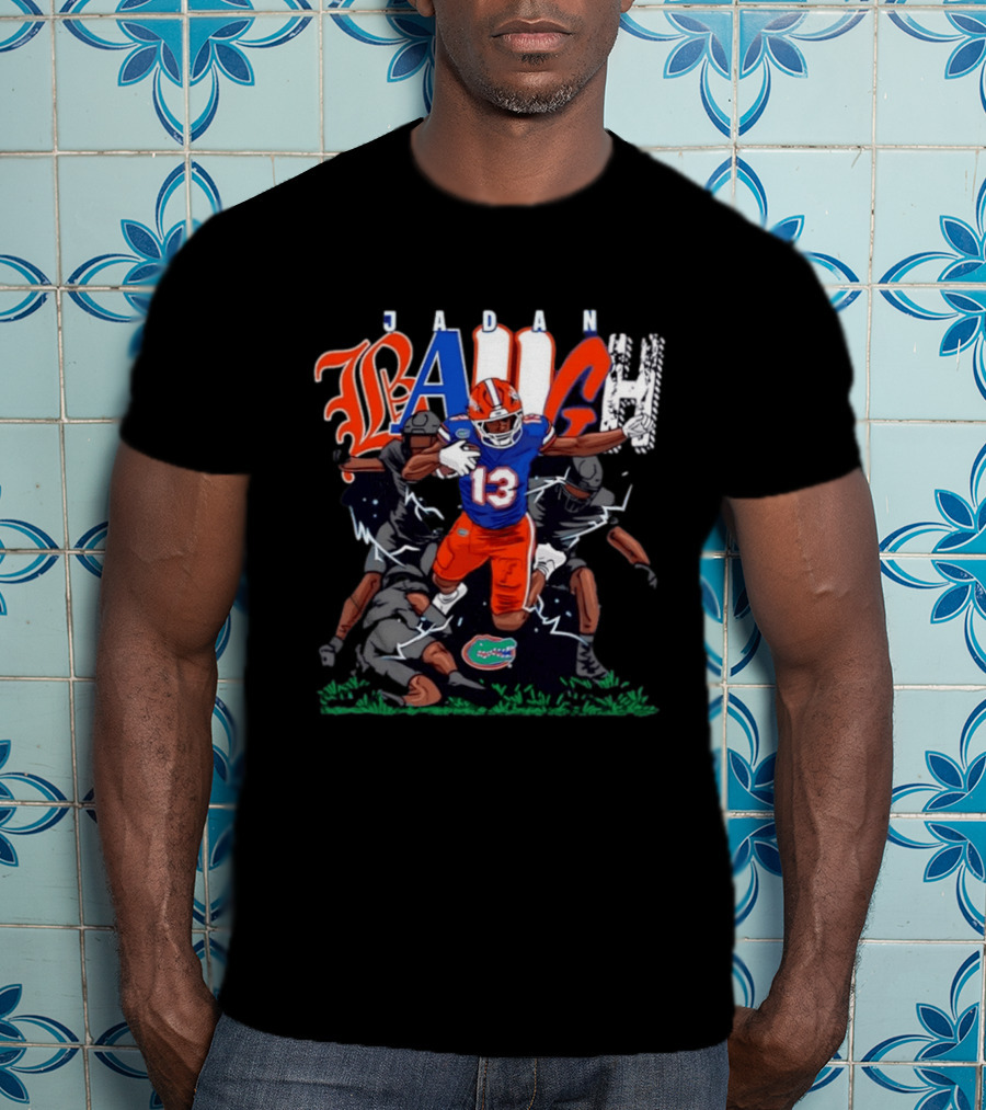 Florida Gators Jadan Baugh No 13 NCAA Football Caricature T-Shirt