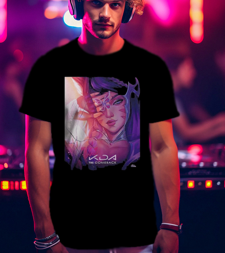 Ahri KDA The Comeback Arcane League Of Legends By Nikkotari T-Shirt