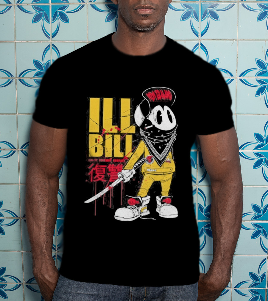 Ill Bill Redrat Illicit Drippy Character With Red And Yellow Details T-Shirt