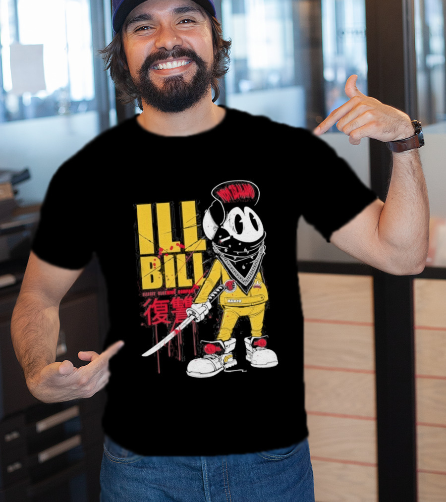 Ill Bill Redrat Illicit Drippy Character With Red And Yellow Details T-Shirt