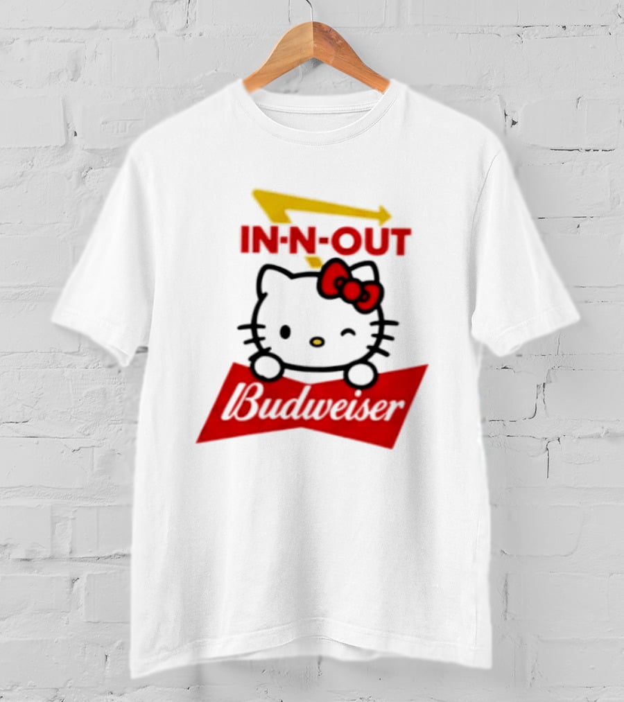 Hello Kitty In N Out Budweiser Combo T-Shirt