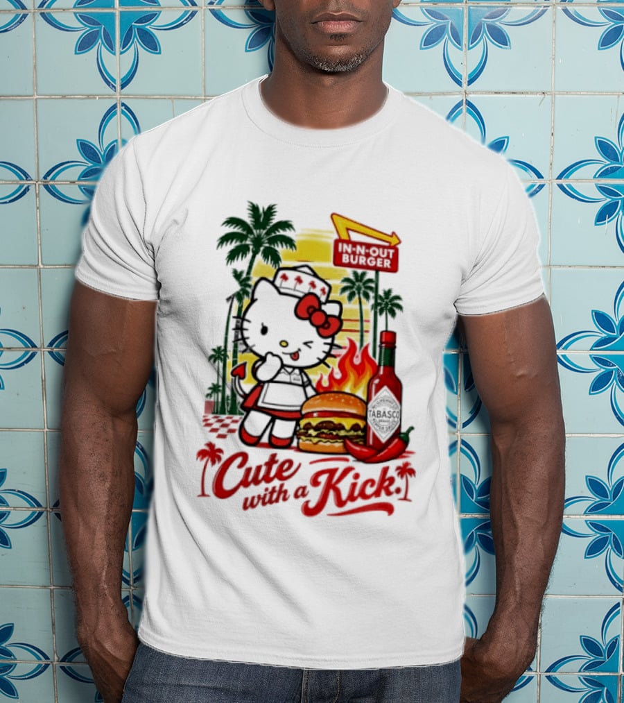 Hello Kitty In N Out Tabasco Cutie With A Kick Burger T-Shirt