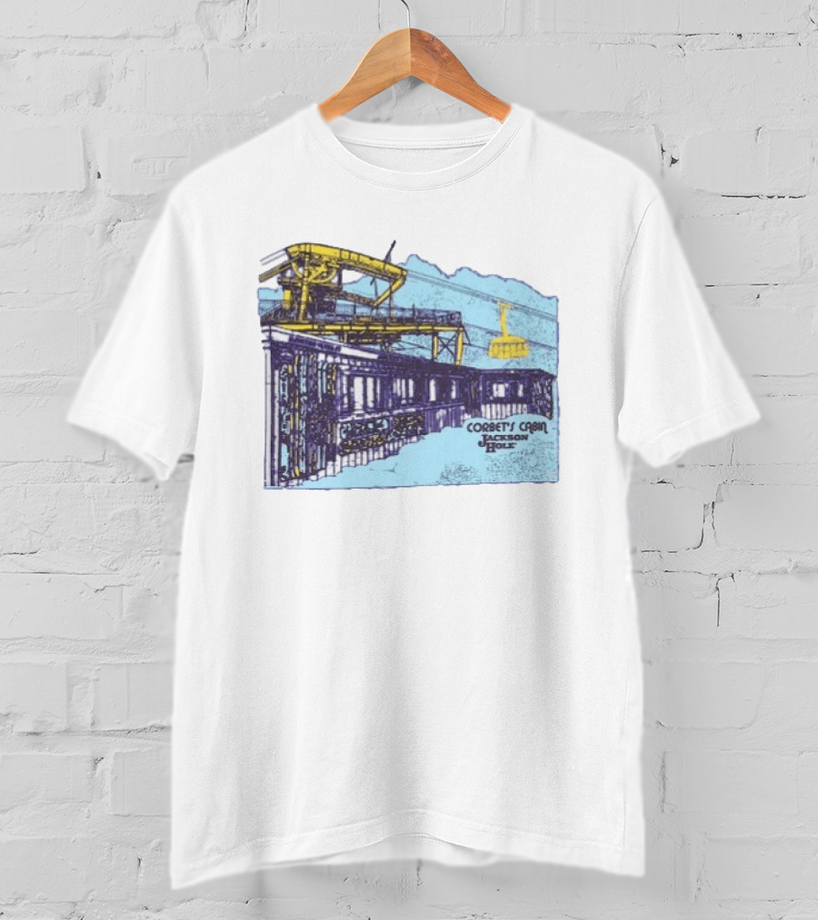 Jackson Hole Corbets Cabin Tram Wyoming Scenic Adventure T-Shirt
