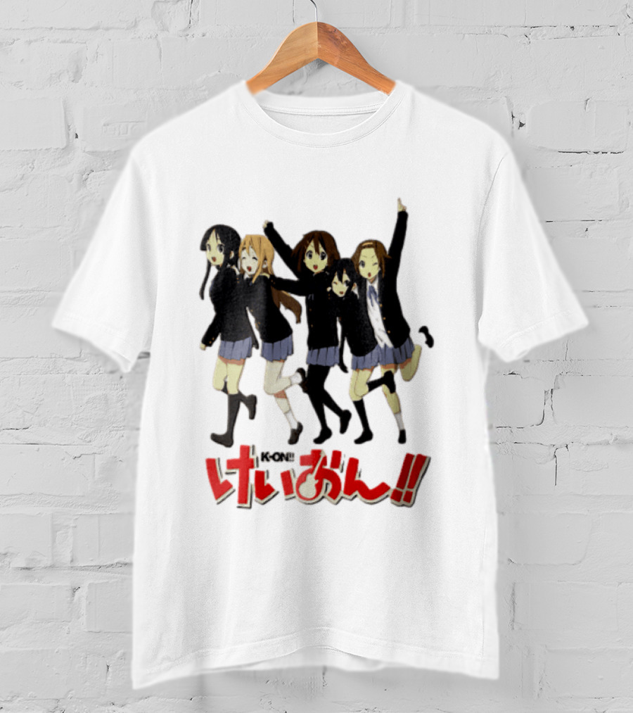 K On Five Anime Girls Jumping Together T-Shirt
