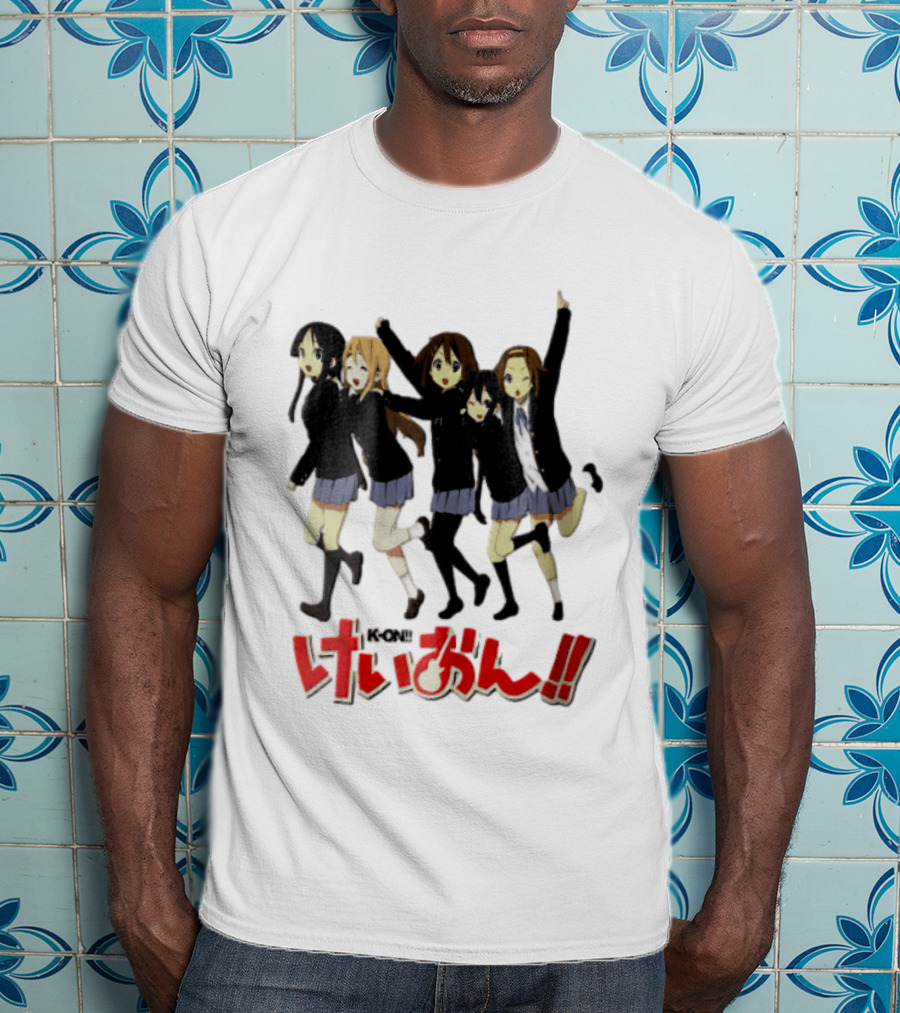 K On Five Anime Girls Jumping Together T-Shirt