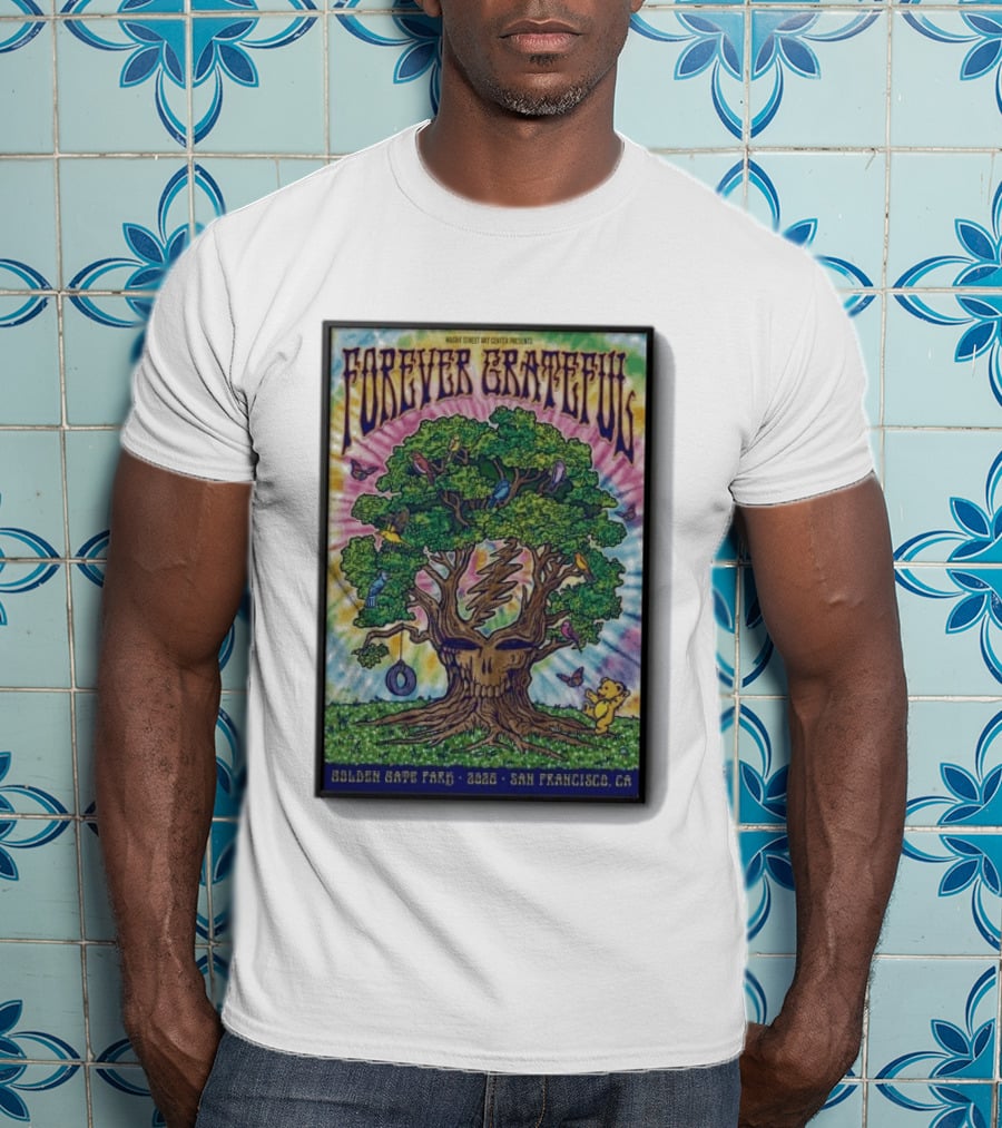 Forever Grateful Rainbow Tree Golden Gate Park 2026 San Francisco T-Shirt