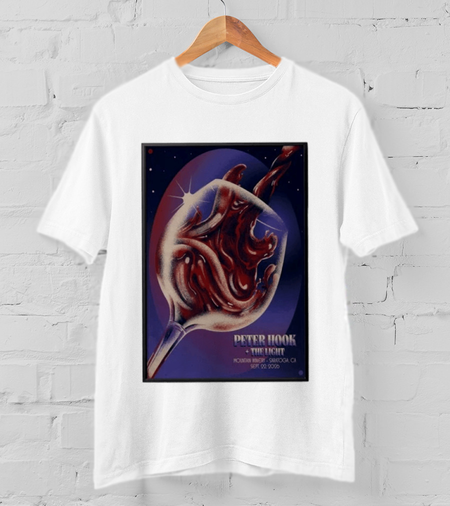 Peter Hook And The Light Mountain Winery Saratoga CA Sept 22 2026 T-Shirt