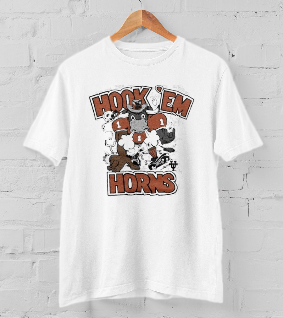 Texas Longhorns Hook Em Horns Longhorn Rush Football Spirit T-Shirt