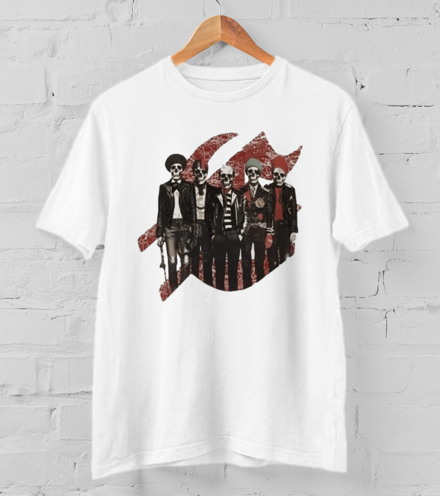 Yan Diomande Godspeed New York Guitar Heros Bone Studded T-Shirt