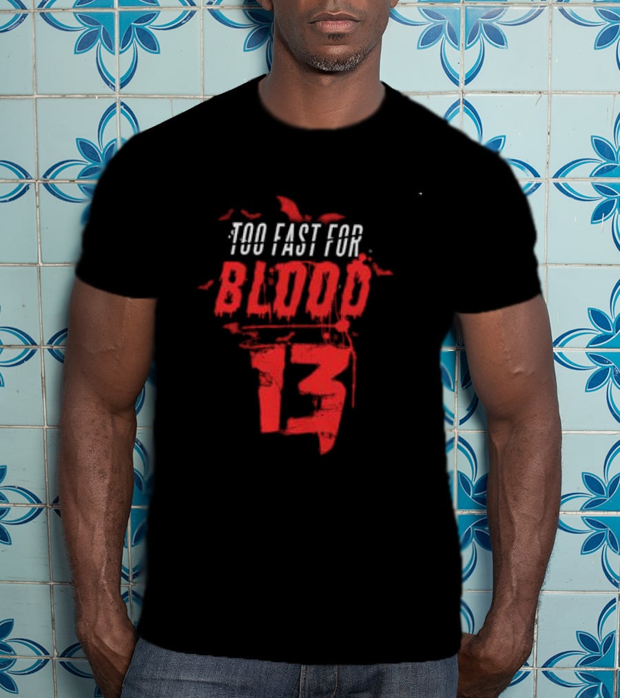 7Hirteenclothing Shop Wednesday 13 Too Fast For Blood Thriller T-Shirt