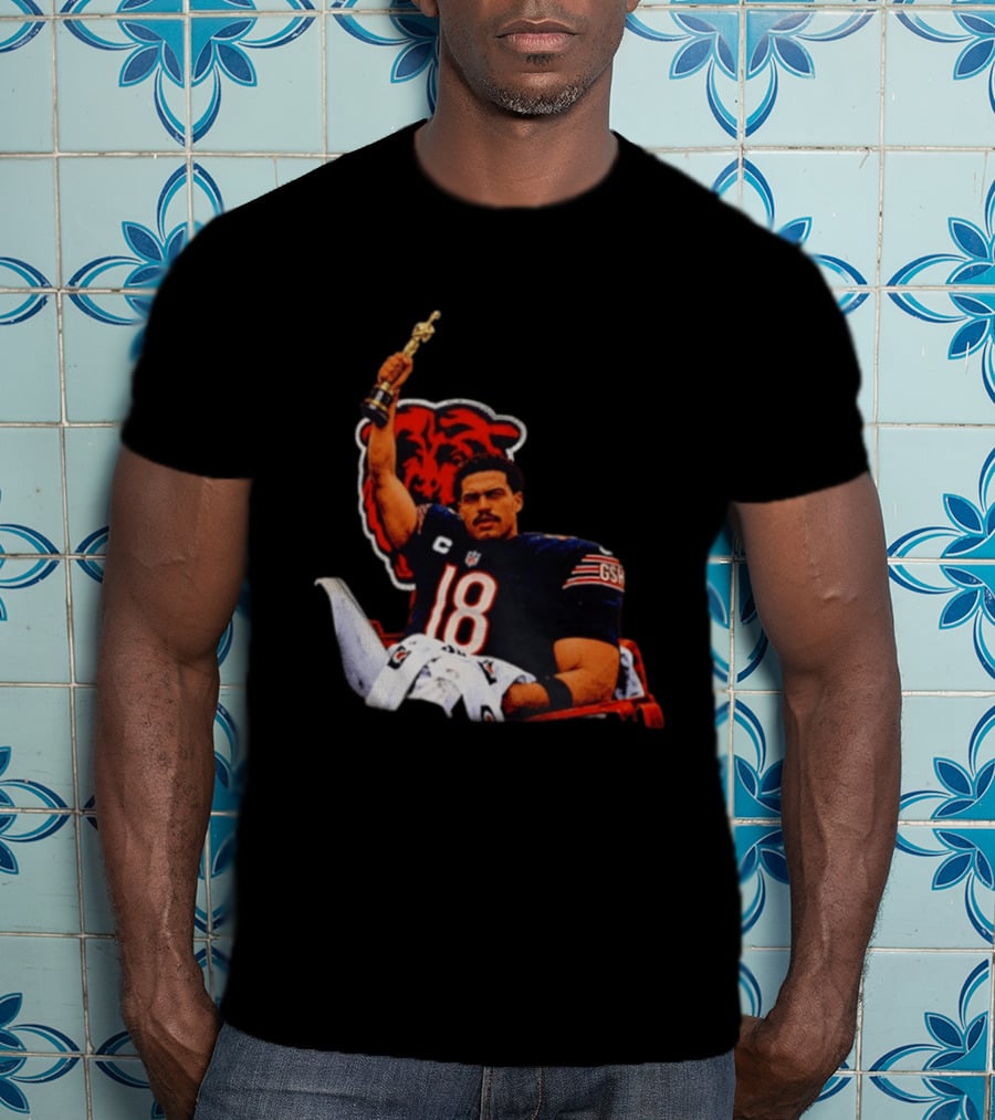 Caleb Williams Chicago Bears Oscar Meme Insight With Iconic Pose And Team Concept T-Shirt