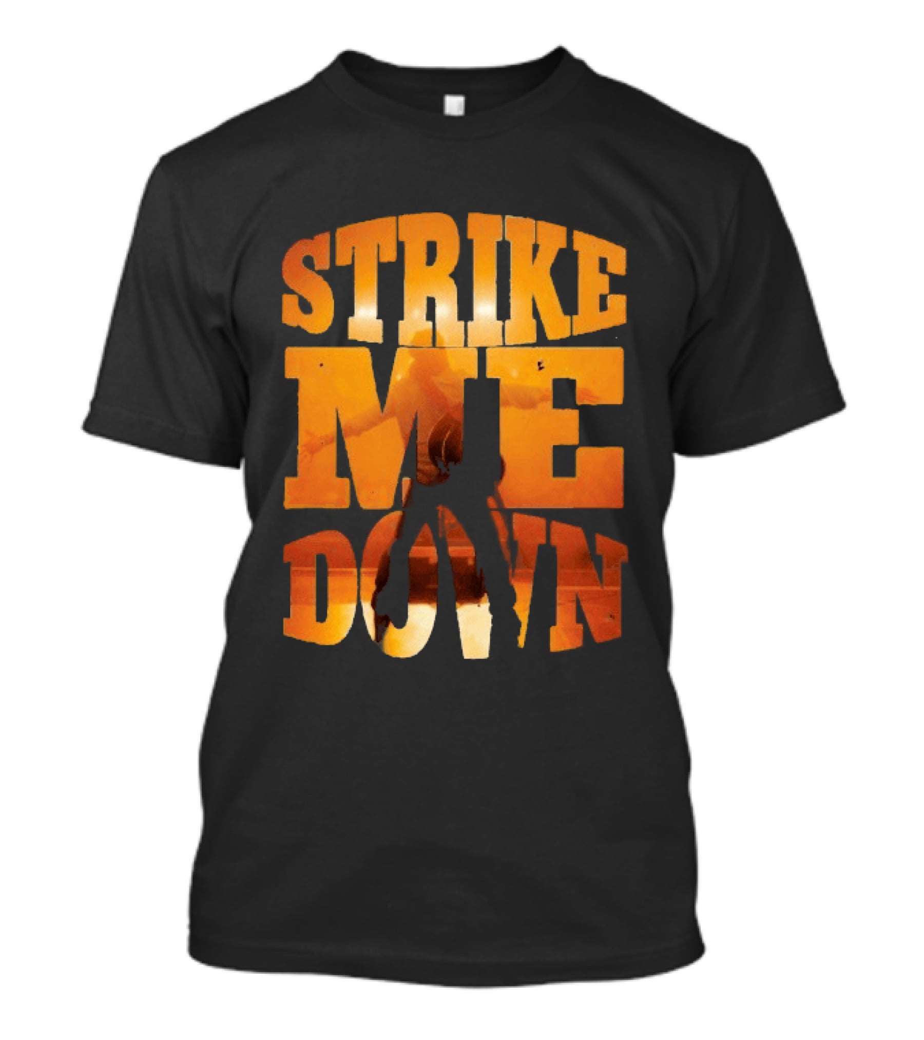 Charles Wesley Godwin Strike Me Down Burnt Orange Cowboy T-Shirt