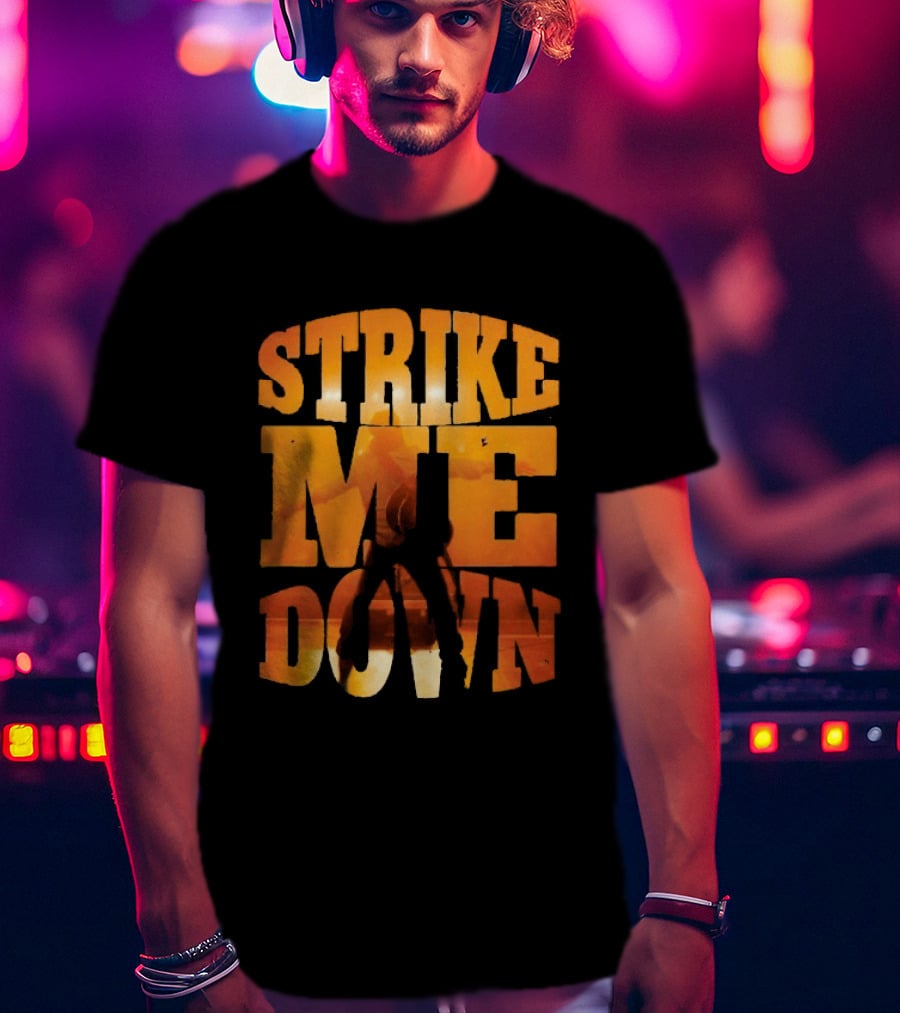 Charles Wesley Godwin Strike Me Down Burnt Orange Cowboy T-Shirt