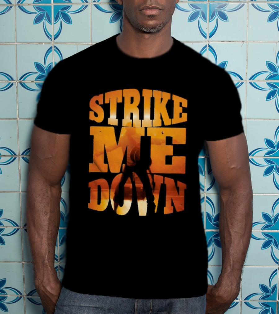 Charles Wesley Godwin Strike Me Down Burnt Orange Cowboy T-Shirt
