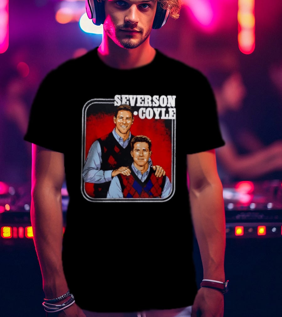 Severson Coyle Columbus Blue Jackets Step Brothers T-Shirt