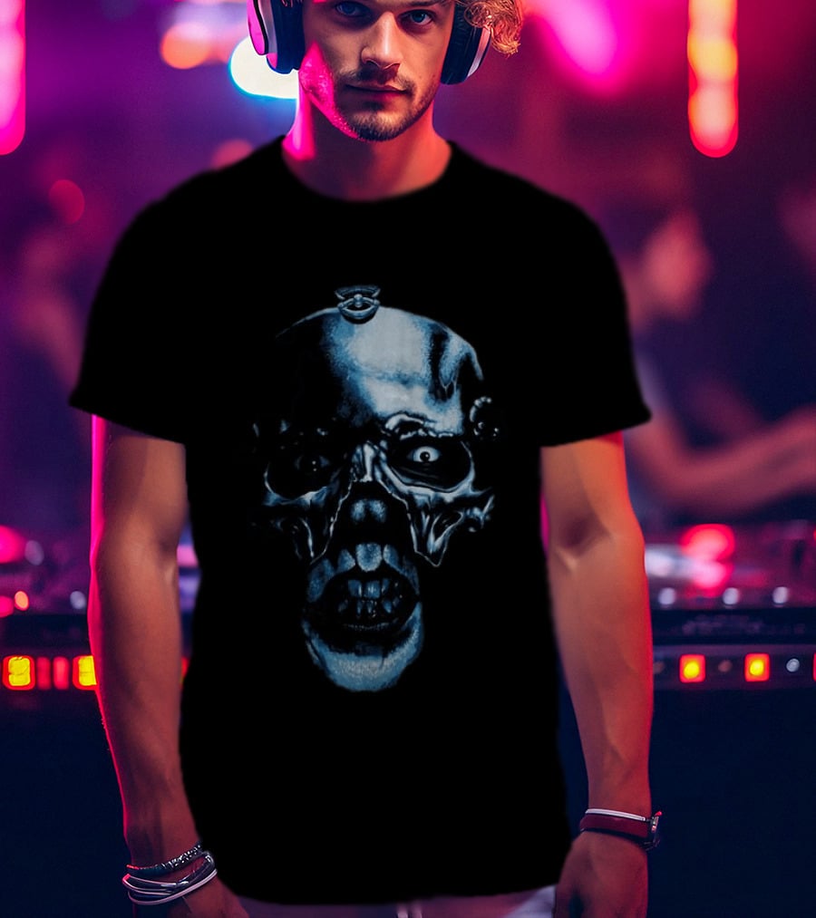 Impericon Ghost Skull Face Creepy Horror Teef T-Shirt