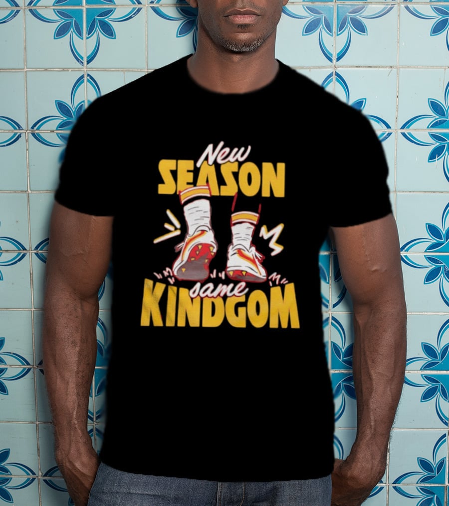 New Season Same Kingdom Kansas City Chiefs Socks And Cleats T-Shirt