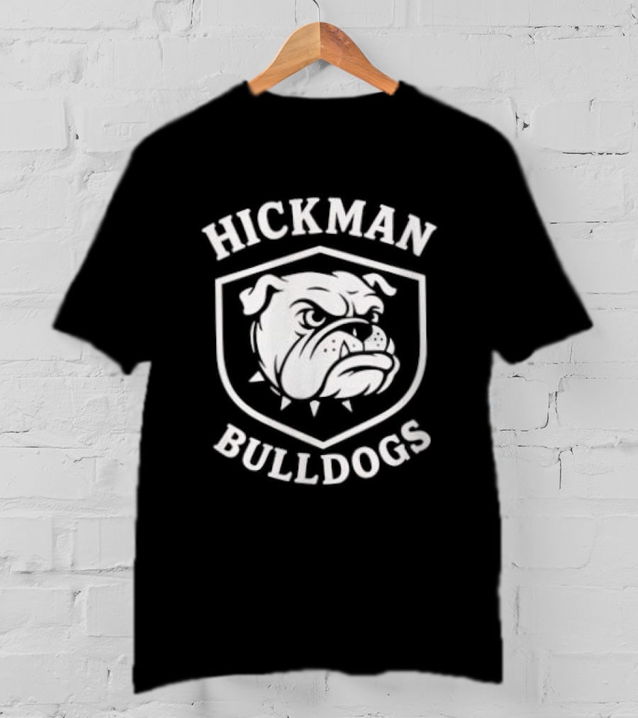 Hickman Bulldogs Mascot Shield T-Shirt