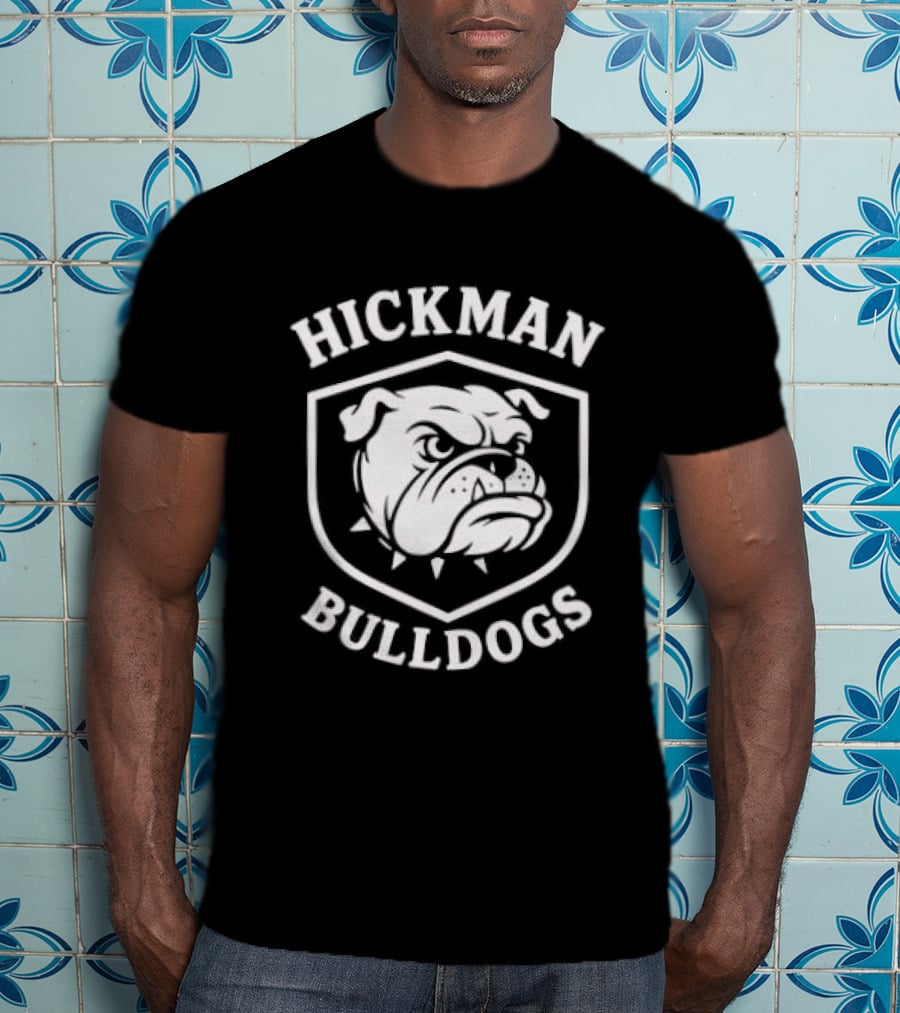 Hickman Bulldogs Mascot Shield T-Shirt