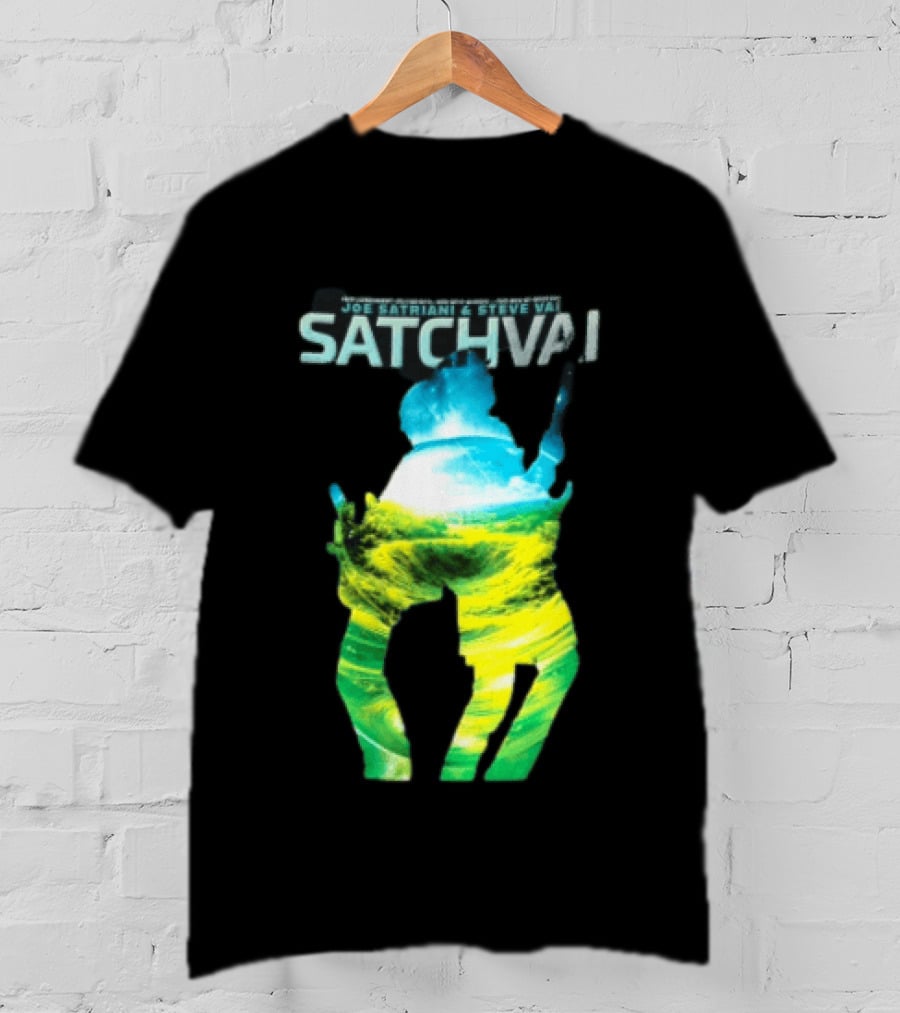 Joe Satriani Steve Vai Satch Vai Legendary Guitarists The Sea Of Emotion T-Shirt