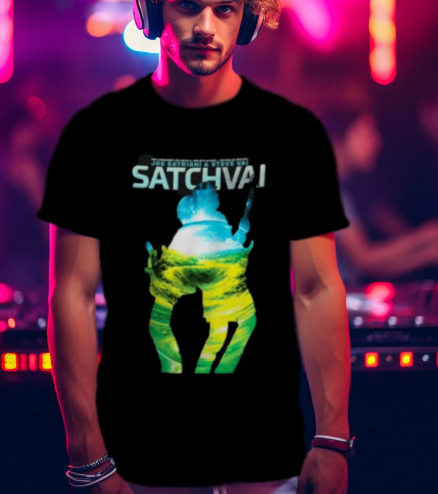 Joe Satriani Steve Vai Satch Vai Legendary Guitarists The Sea Of Emotion T-Shirt