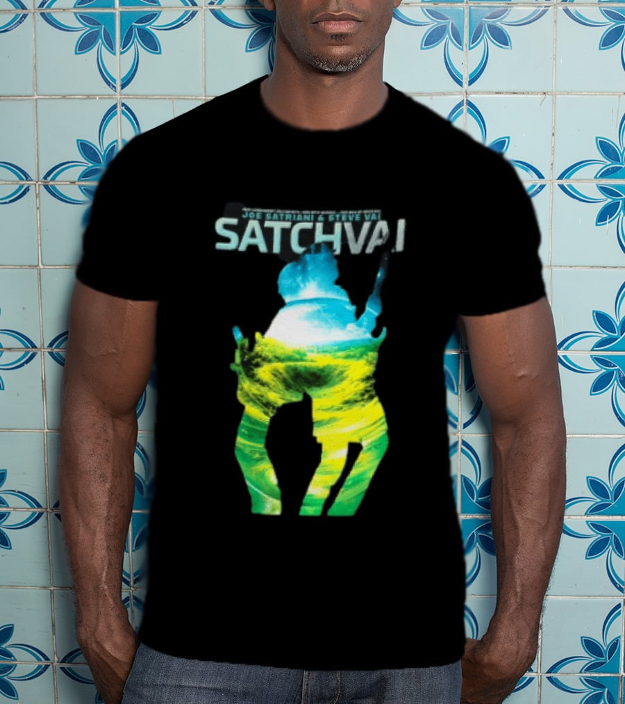 Joe Satriani Steve Vai Satch Vai Legendary Guitarists The Sea Of Emotion T-Shirt