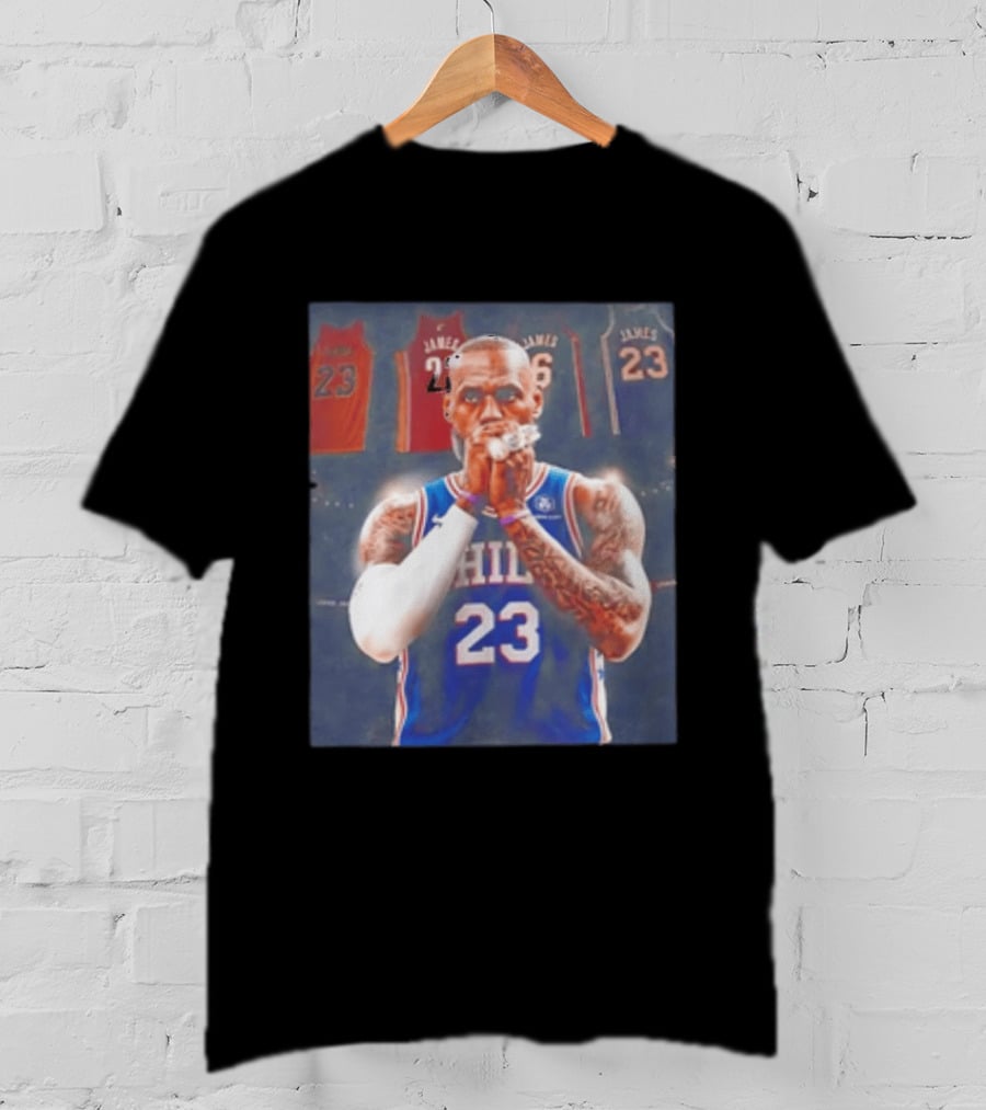 LeBron James Rings Los Angeles Lakers 23 Jerseys 76ers 23 T-Shirt
