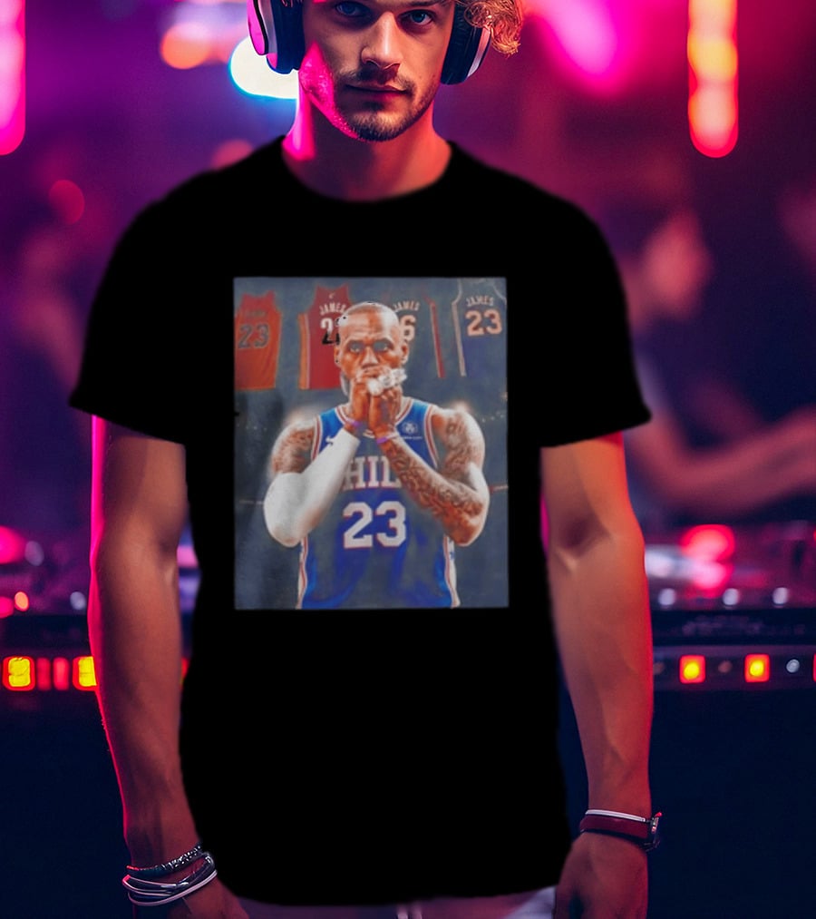 LeBron James Rings Los Angeles Lakers 23 Jerseys 76ers 23 T-Shirt