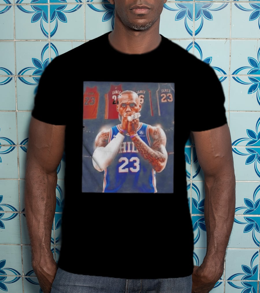 LeBron James Rings Los Angeles Lakers 23 Jerseys 76ers 23 T-Shirt