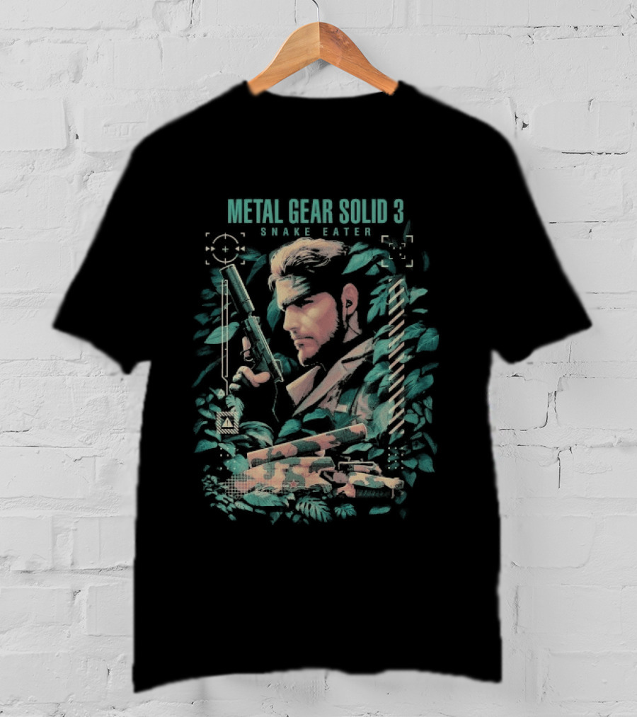 Metal Gear Solid 3 Snake Eater Vintage Camouflage T-Shirt