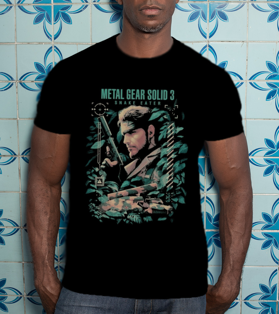 Metal Gear Solid 3 Snake Eater Vintage Camouflage T-Shirt