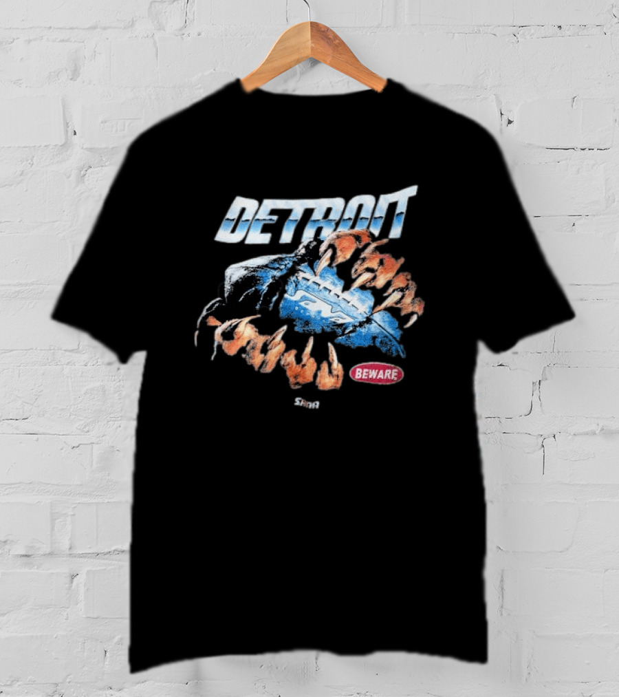 Sana Detroit Beware Football Claws T-Shirt