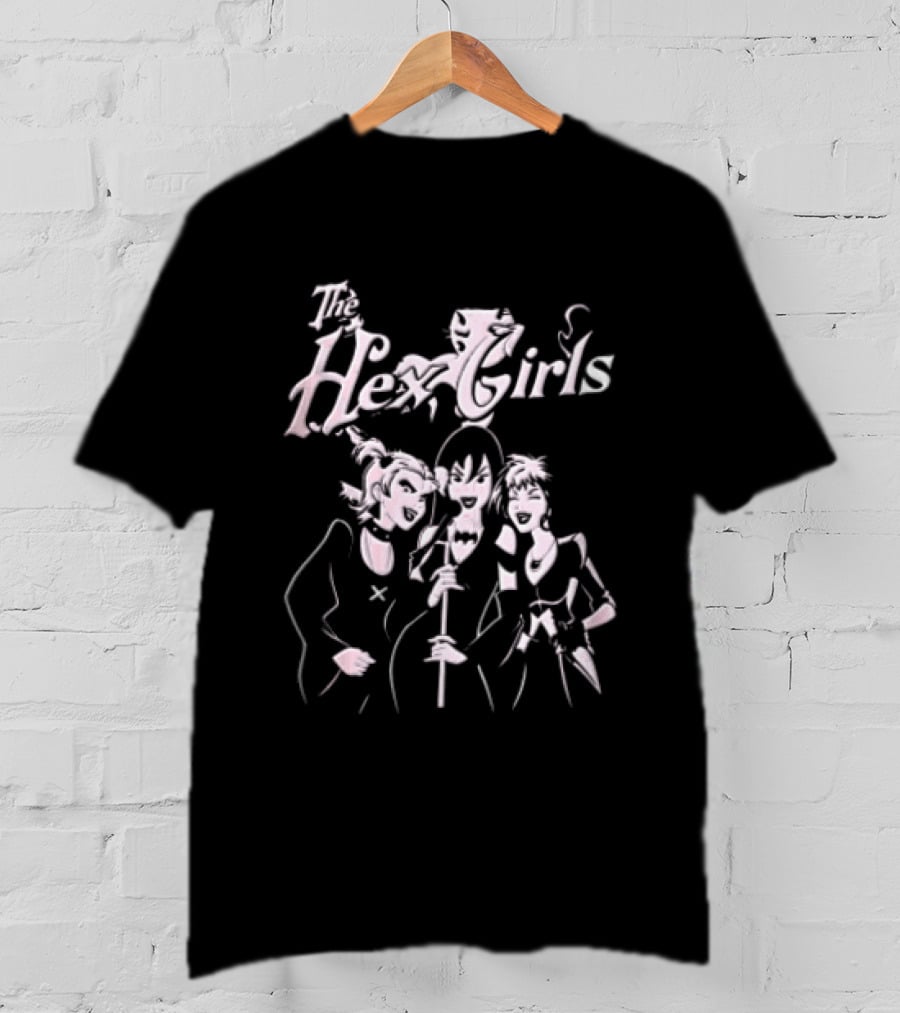 The Hex Girls Three Vocals Scooby Doo Style Cartoon Microphones T-Shirt