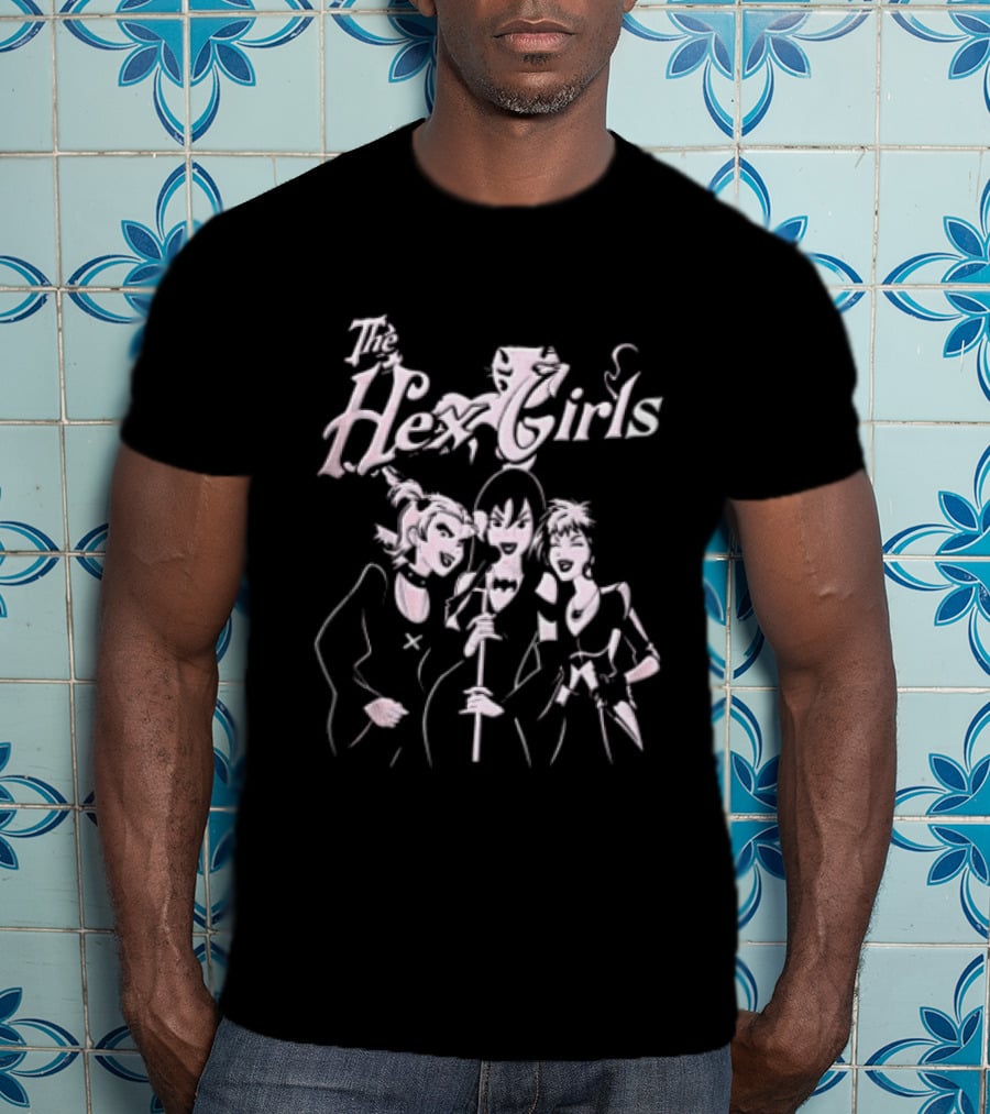 The Hex Girls Three Vocals Scooby Doo Style Cartoon Microphones T-Shirt